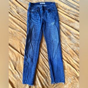 Madewell Skinny Skinny Splatterpaint Jeans Size 24